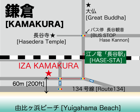 IZA Kamakura Guesthouse-Map
